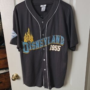 Disneyland 1955 Gray Baseball Jersey M